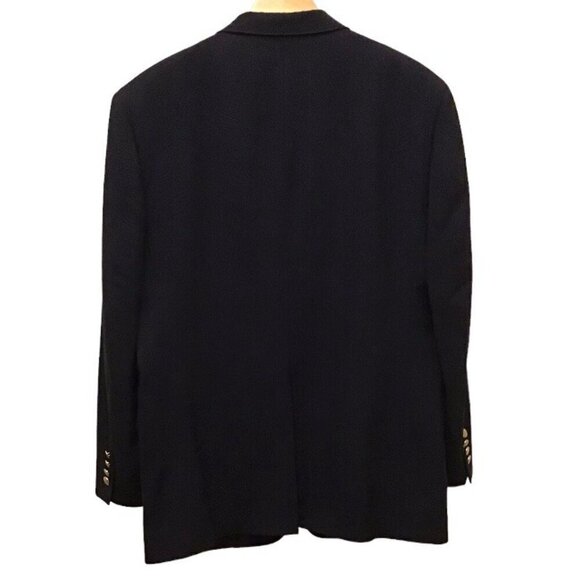 Hart Schaffner & Marx 41R Men’s Blazer Jacket Navy Blue Australian Wool - Picture 2 of 11